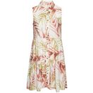 LASCANA Hemdblusenkleid mit Alloverprint und Volants ärmelloses Sommerkleid, Strandkleid, Webkleid, Tunikakleid