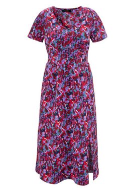 Aniston CASUAL Sommerkleid mit farbenfrohem, graphischem Blumendruck - NEUE KOLLEKTION