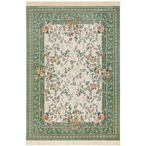 Teppich Antik Flowers, NOURISTAN, rechteckig, Höhe: 5 mm, Orientalisch mit Fransen, Orient, Wohnzimmer, Schlafzimmer, Esszimmer