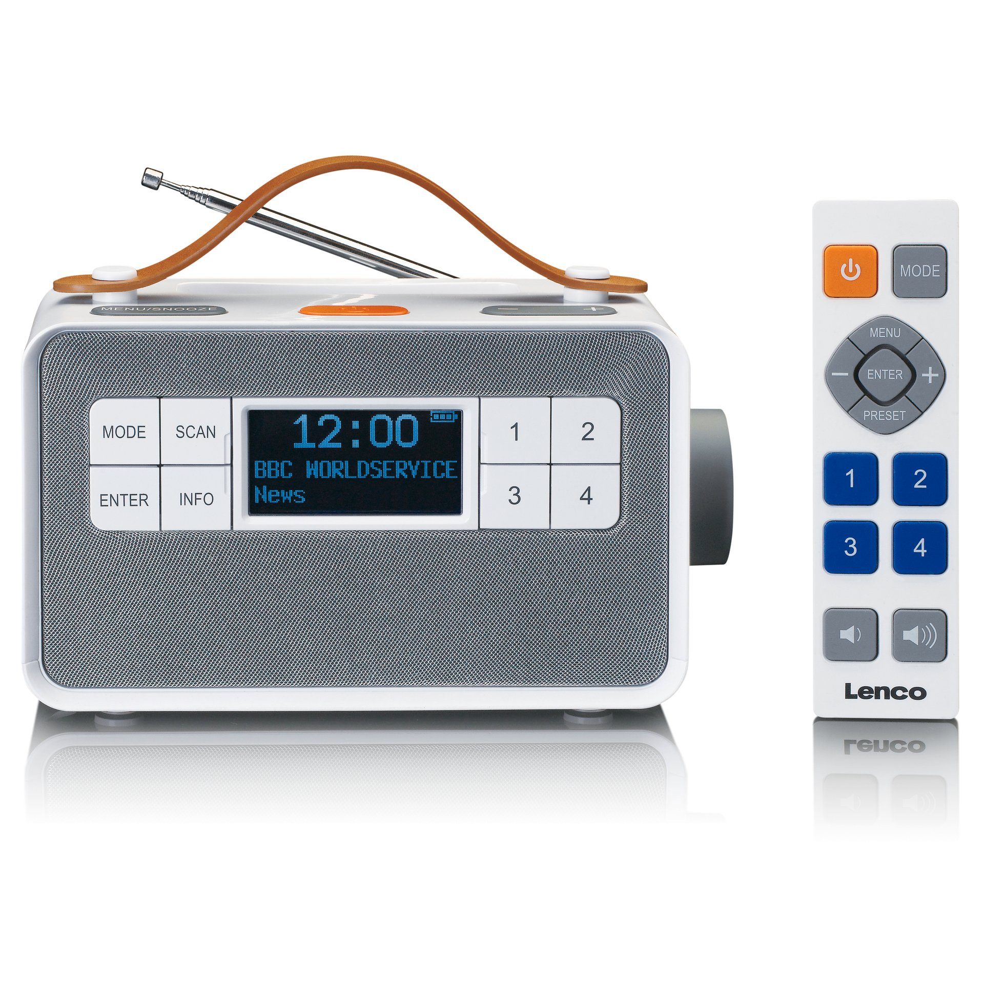 PDR-065 (DAB) weiß Lenco Digitalradio