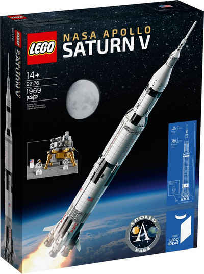 LEGO® Konstruktionsspielsteine LEGO® Ideas - Nasa Apollo - Saturn V (2020), (Set, 1969 St)