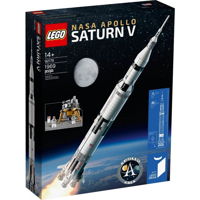 LEGO® Konstruktionsspielsteine LEGO® Ideas - Nasa Apollo - Saturn V (2020) (Set 1969 St)