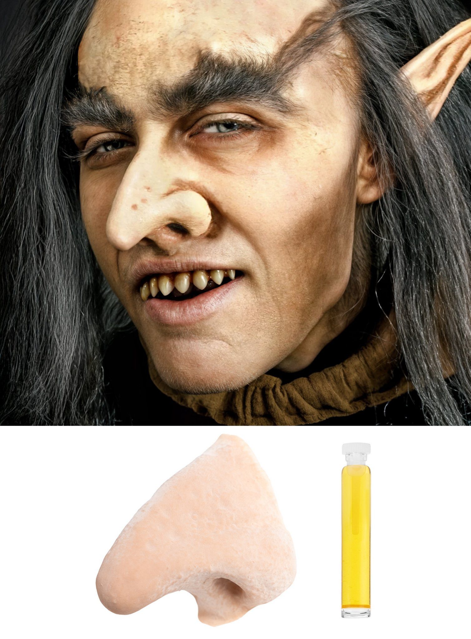 Theaterschminke Kobold Latexnase