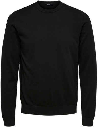 SELECTED HOMME Strickpullover SLHBERG CREW NECK NOOS