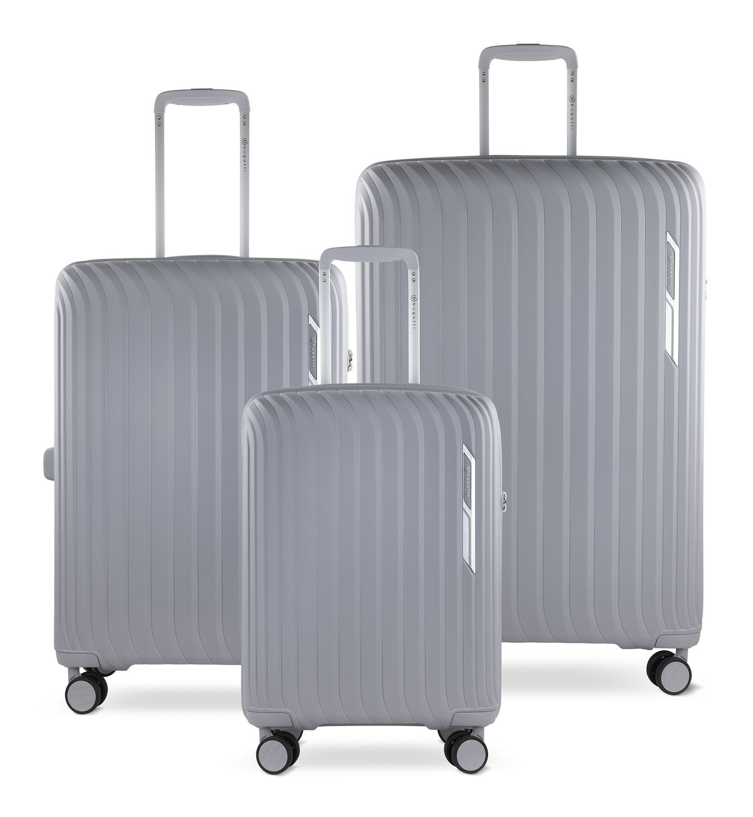 bugatti Trolleyset Hard Case Trolley S / M / L, 4 Rollen, (Set, 3 tlg)
