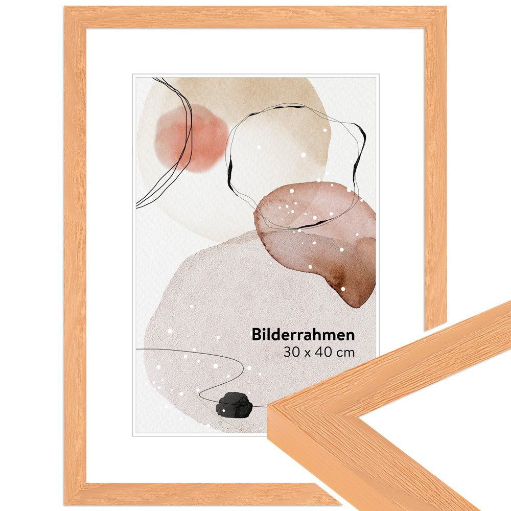 WANDStyle Bilderrahmen H300, Apricot, aus Massivholz günstig online kaufen