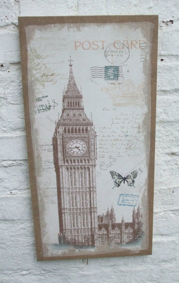 St) Postcard Antik, Kathedrale auf (1 Dekoratives Wandbild Leinwand,Turm Deko-Impression Wandbild