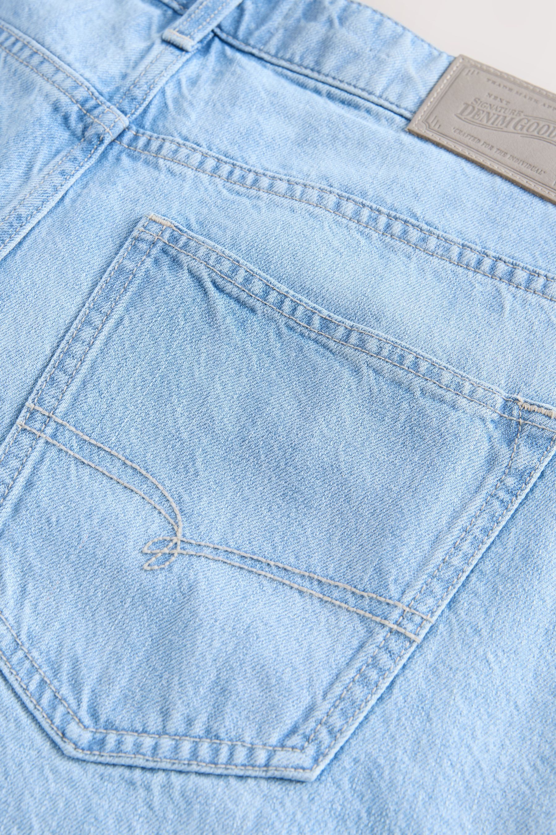 Next Straight-Jeans Signature Hose Baumwolle und Leinen – Straight Fit (1-tlg)