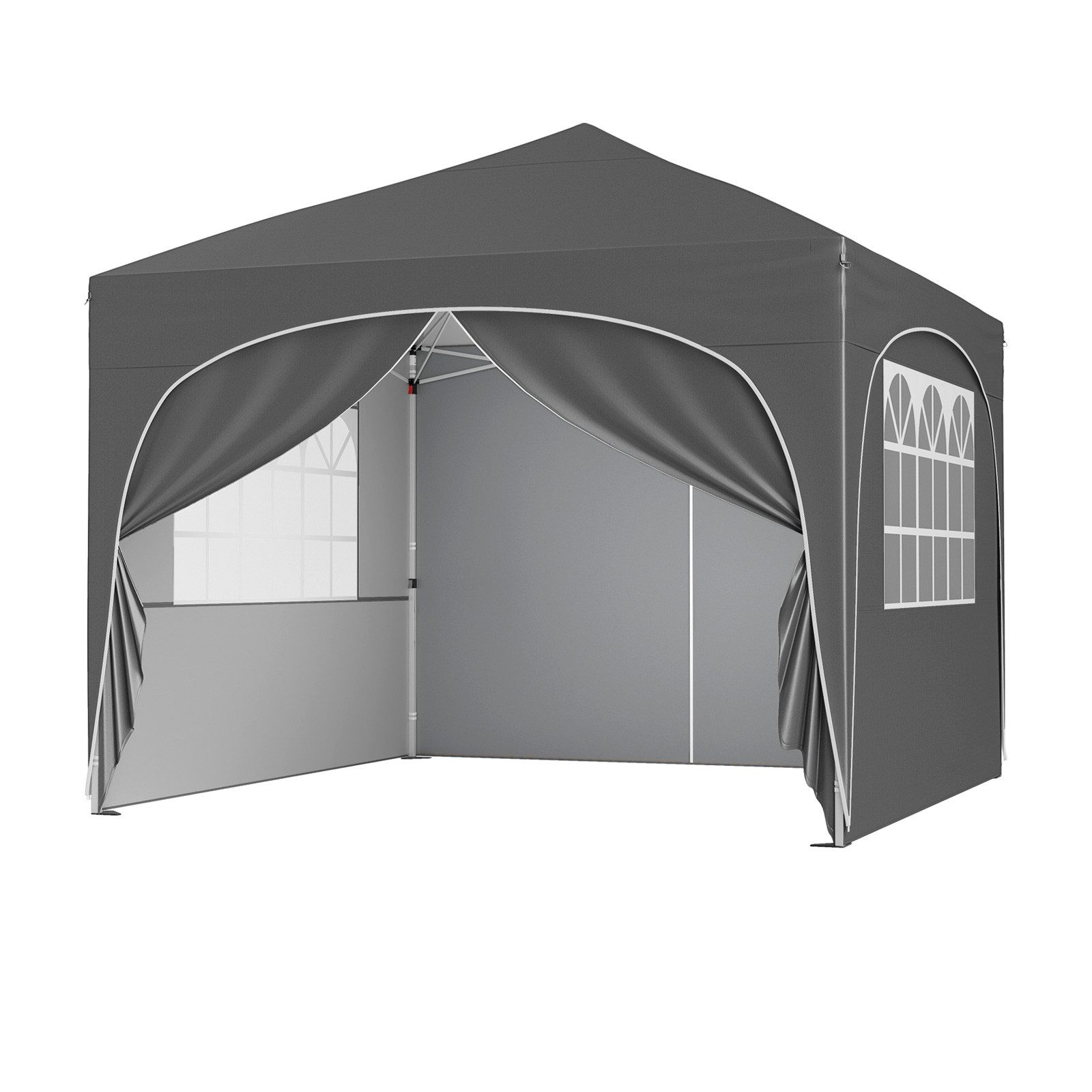 COSTWAY Faltpavillon, mit 4 Seitenteilen, Gartenzelt günstig online kaufen