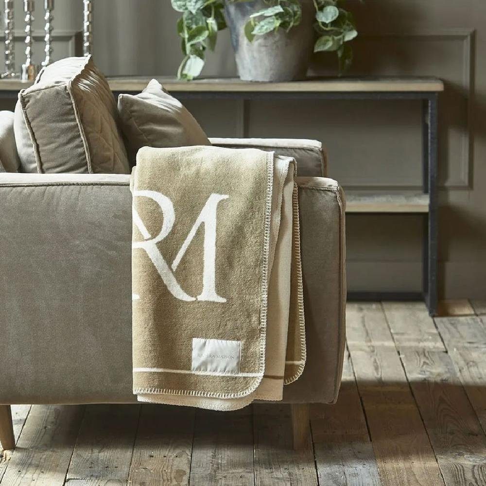 Wohndecke Tagesdecke Classic (180x150cm), Maison Monogram Throw Rivièra