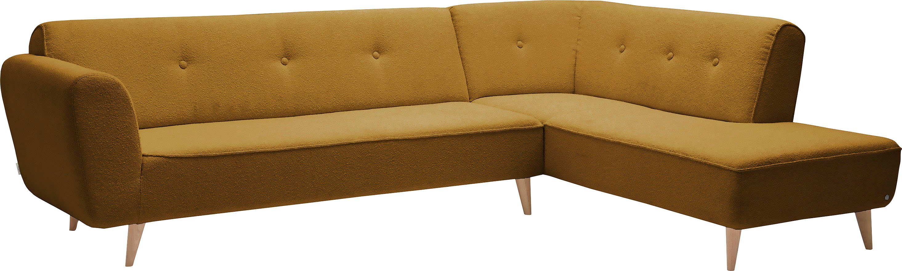 TOM TAILOR HOME Ecksofa New Wave Chic, Breite 287 cm, Tiefe 201 cm topaz SCO 115