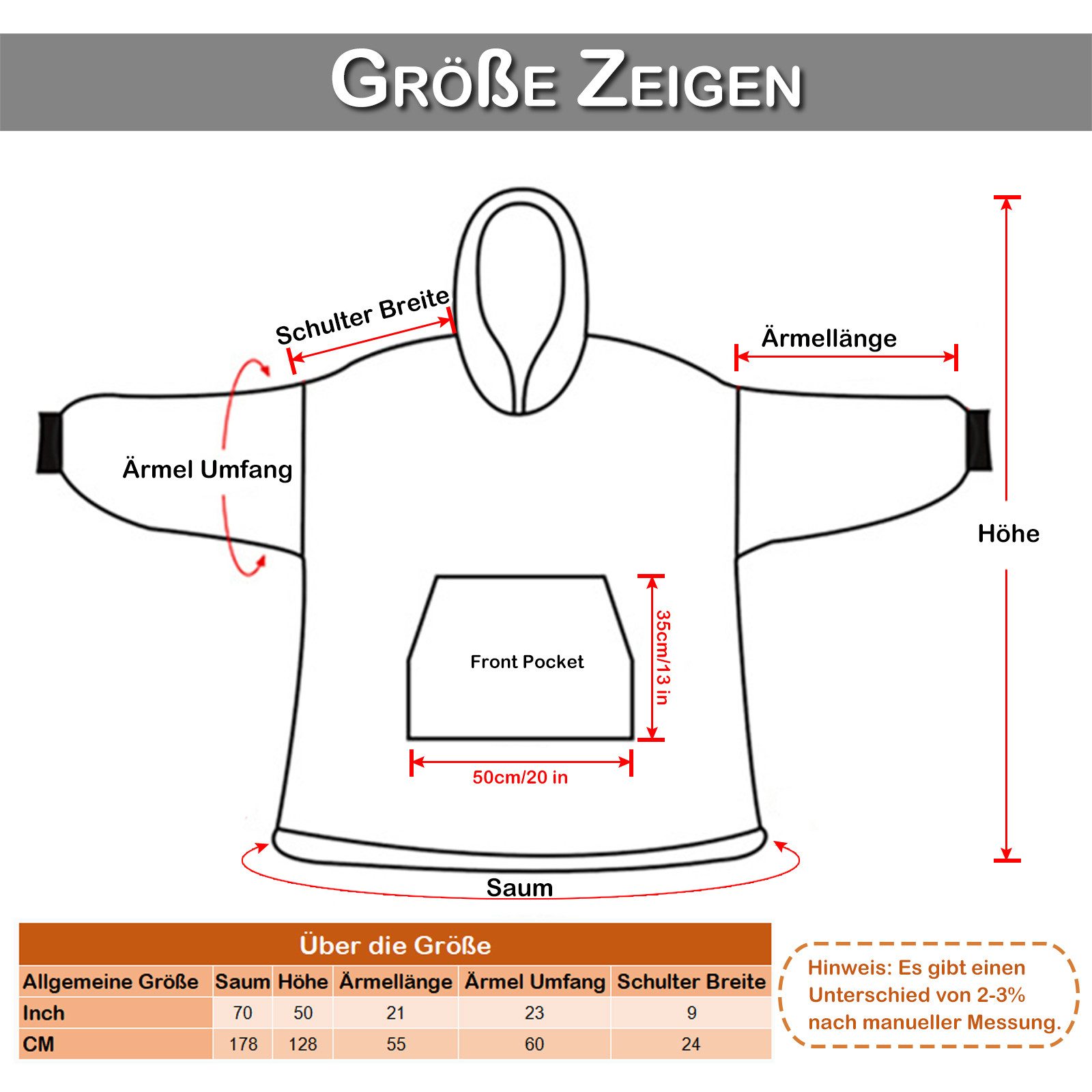Wohndecke Ärmeldecke Tragbare Decke,Wohndecke,Fleecedecke,Kuscheldecke, BTT günstig online kaufen