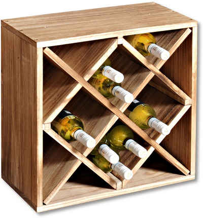 KESPER® Weinflaschenhalter, FSC-zertifiziertem Paulowniaholz
