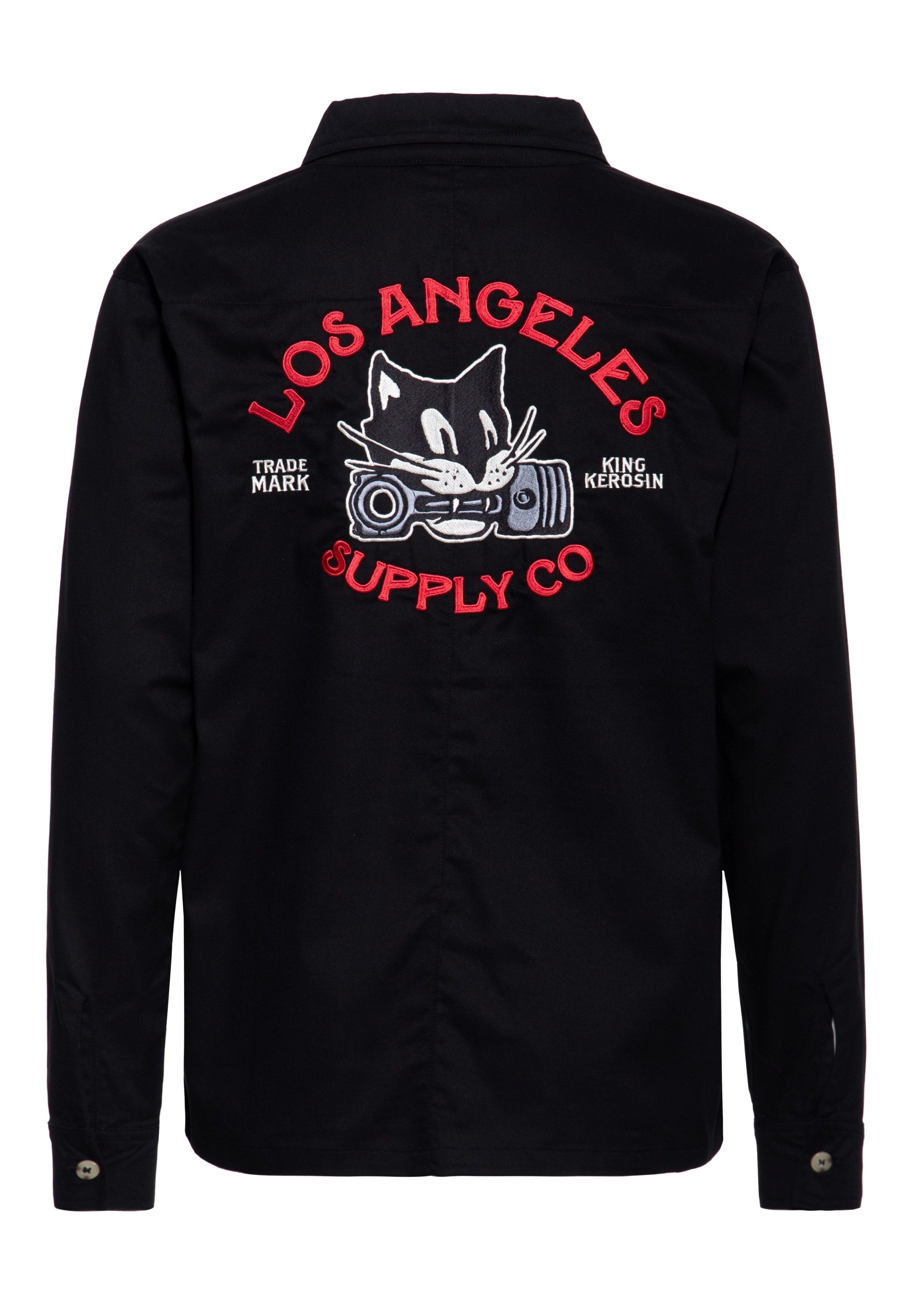 KingKerosin Langarmhemd Los Angeles Supply Co. mit Racing-Streifen günstig online kaufen