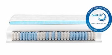 Taschenfederkernmatratze Diamant Plus Top-Handling und Hygiene durch integrierten Topper, Beco, 26 cm hoch, Boxspring-Bett-Feeling wie im 5 звёзд Luxus Hotel, waschbar bis 60°