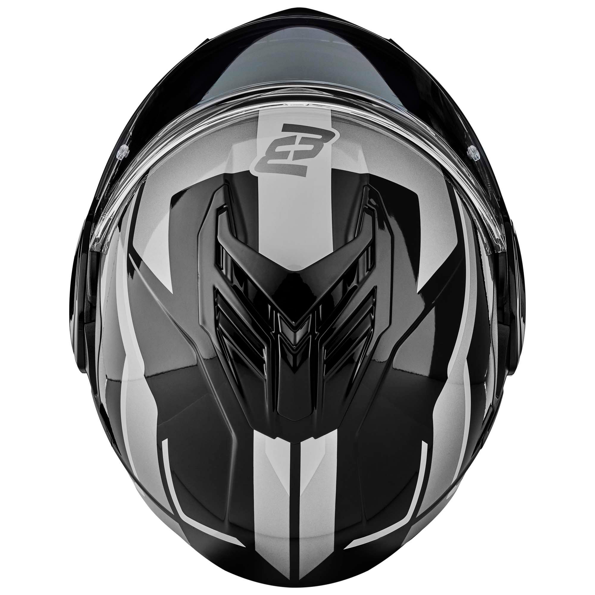 Bogotto Motorradhelm FS-X600 Vyda Klapphelm, vorbereitet für Kommunikationssystem,geeignet für Brillenträger,v