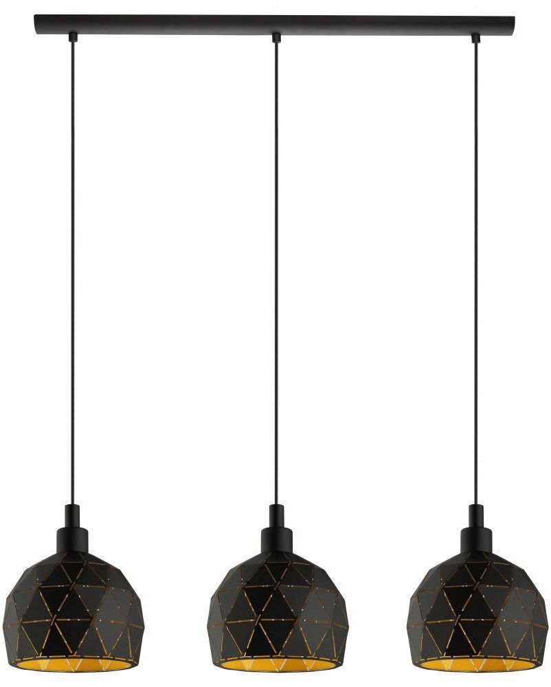 EGLO Hängeleuchte ROCCAFORTE, ohne Leuchtmittel, Hängeleuchte - L75 x B17 x H110 cm - für Esszimmer, Küche, Wohnzimmer