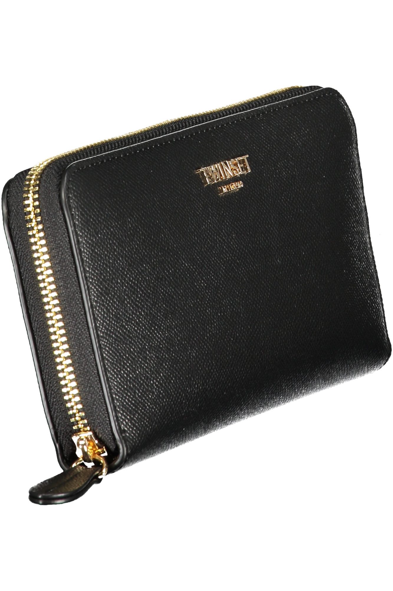 TWINSET Geldbörse, Elegante Damengeldbörse Schwarz mit Reißverschluss und Münzfach