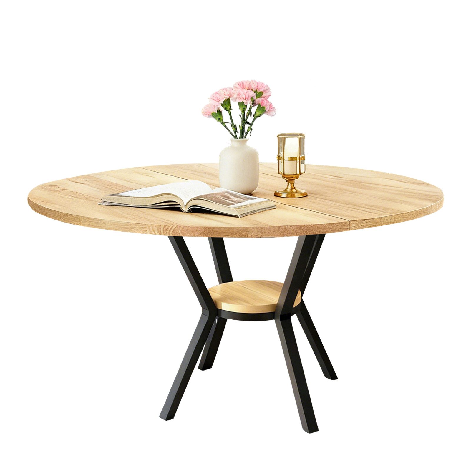 TWSOUL Esstisch Runder Küchentisch für 2–4 Personen, Esszimmertisch mit Abl günstig online kaufen