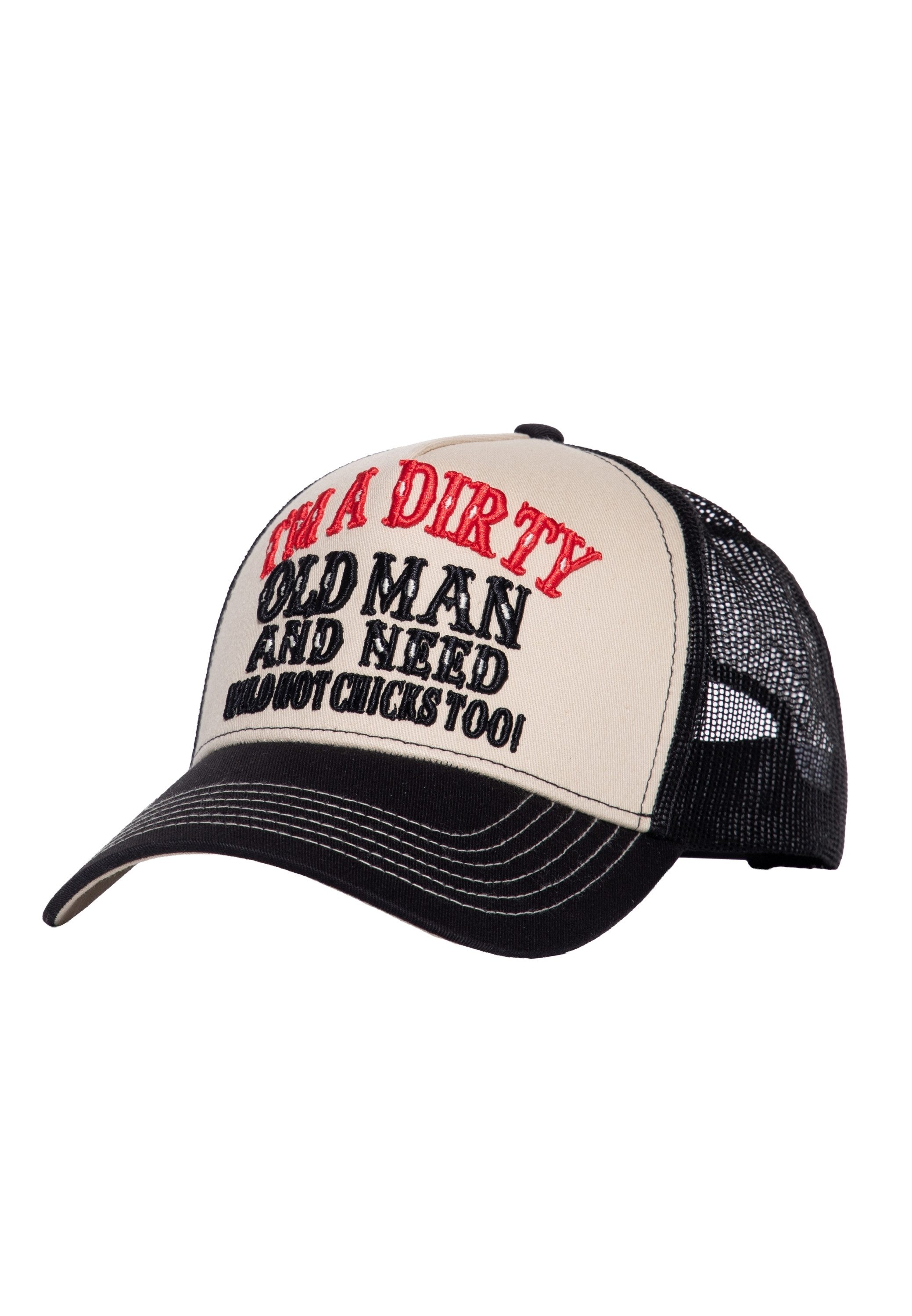 KingKerosin Trucker Cap Dirty Old Man (1-St) mit Statement-Stickerei