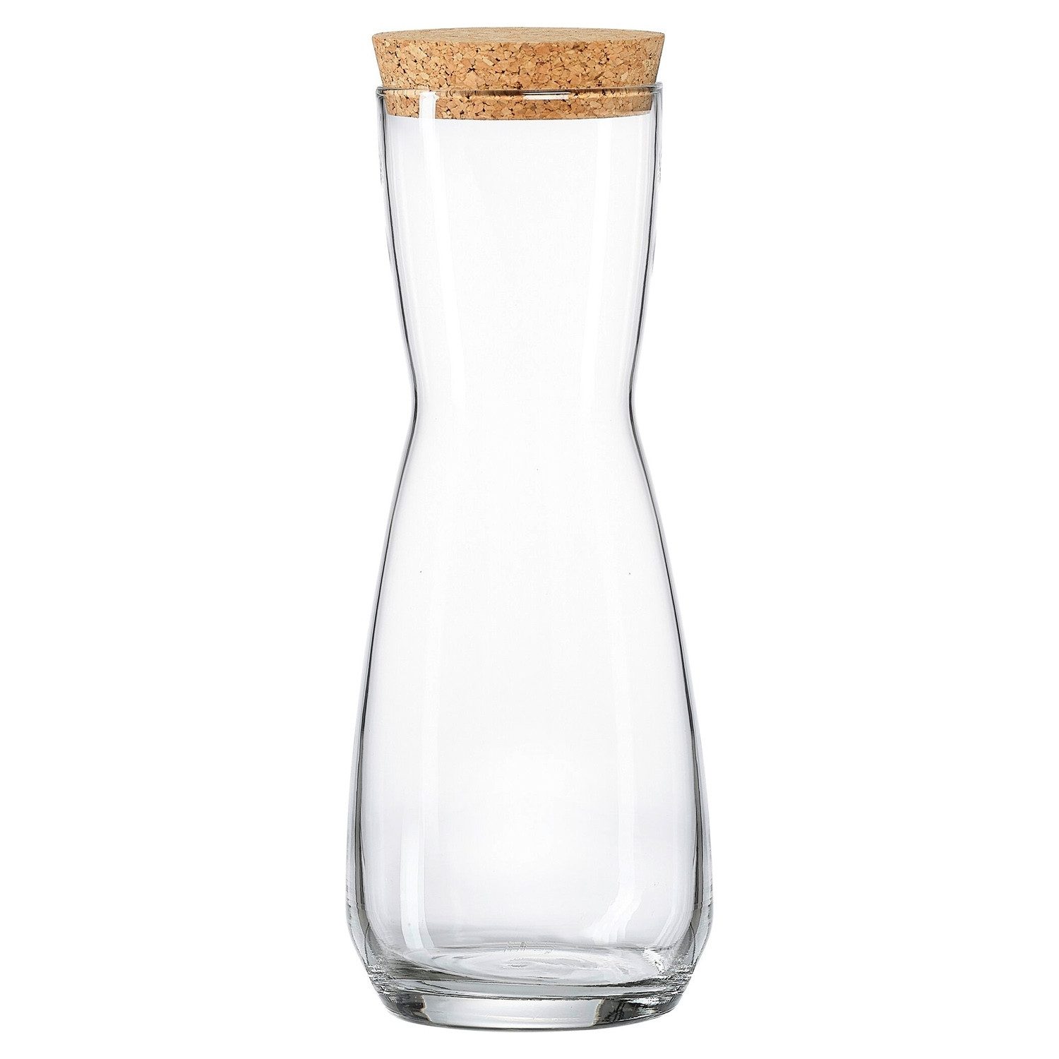Ritzenhoff & Breker Karaffe FLAMENCO, Ø 11 x H 27 cm, 1 Liter, Transparent, Glas, mit Deckel aus Kork