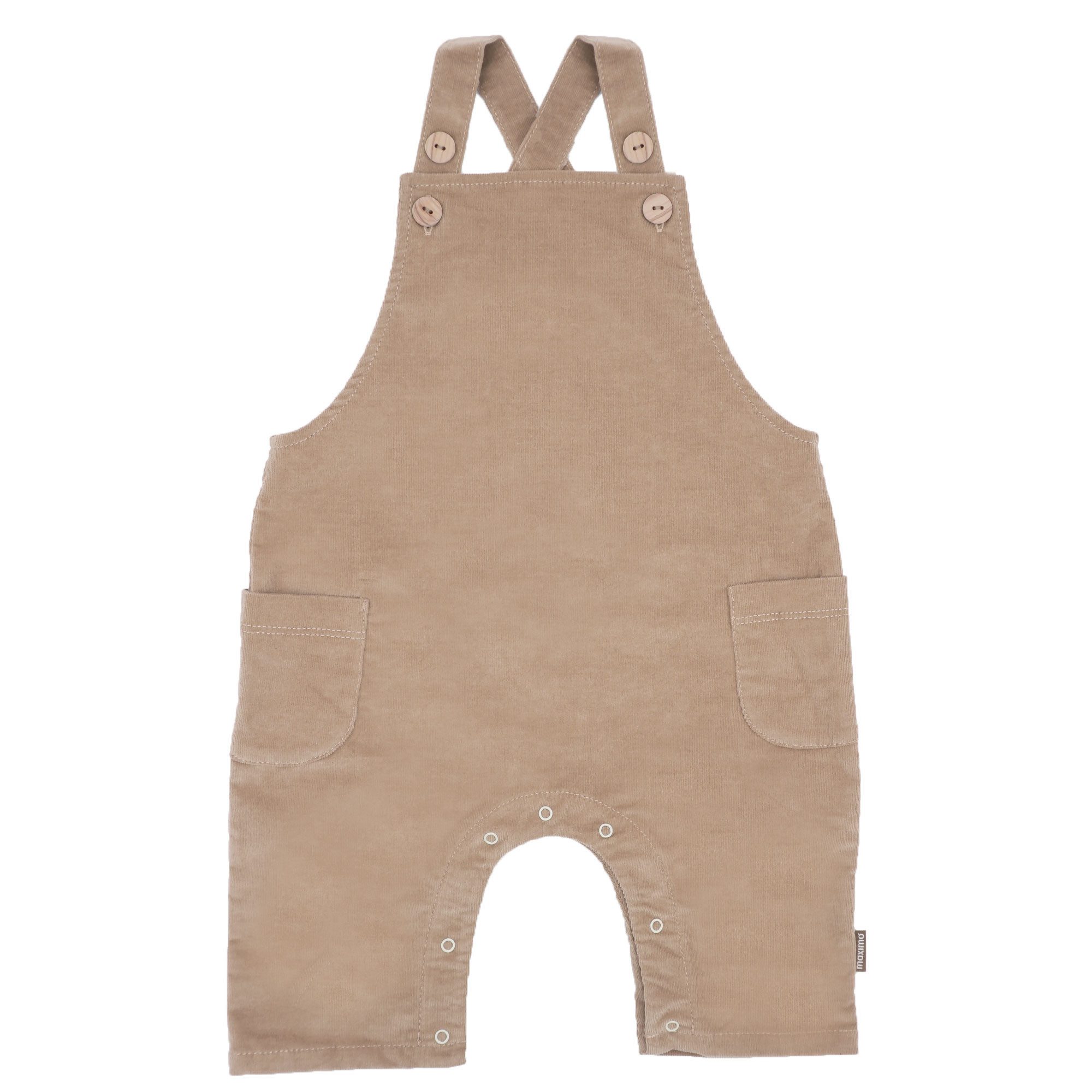 MAXIMO Latzhose Baumwollmix, Stretch-Cord, Träger, zum Knöpfen, Wickelöffnung