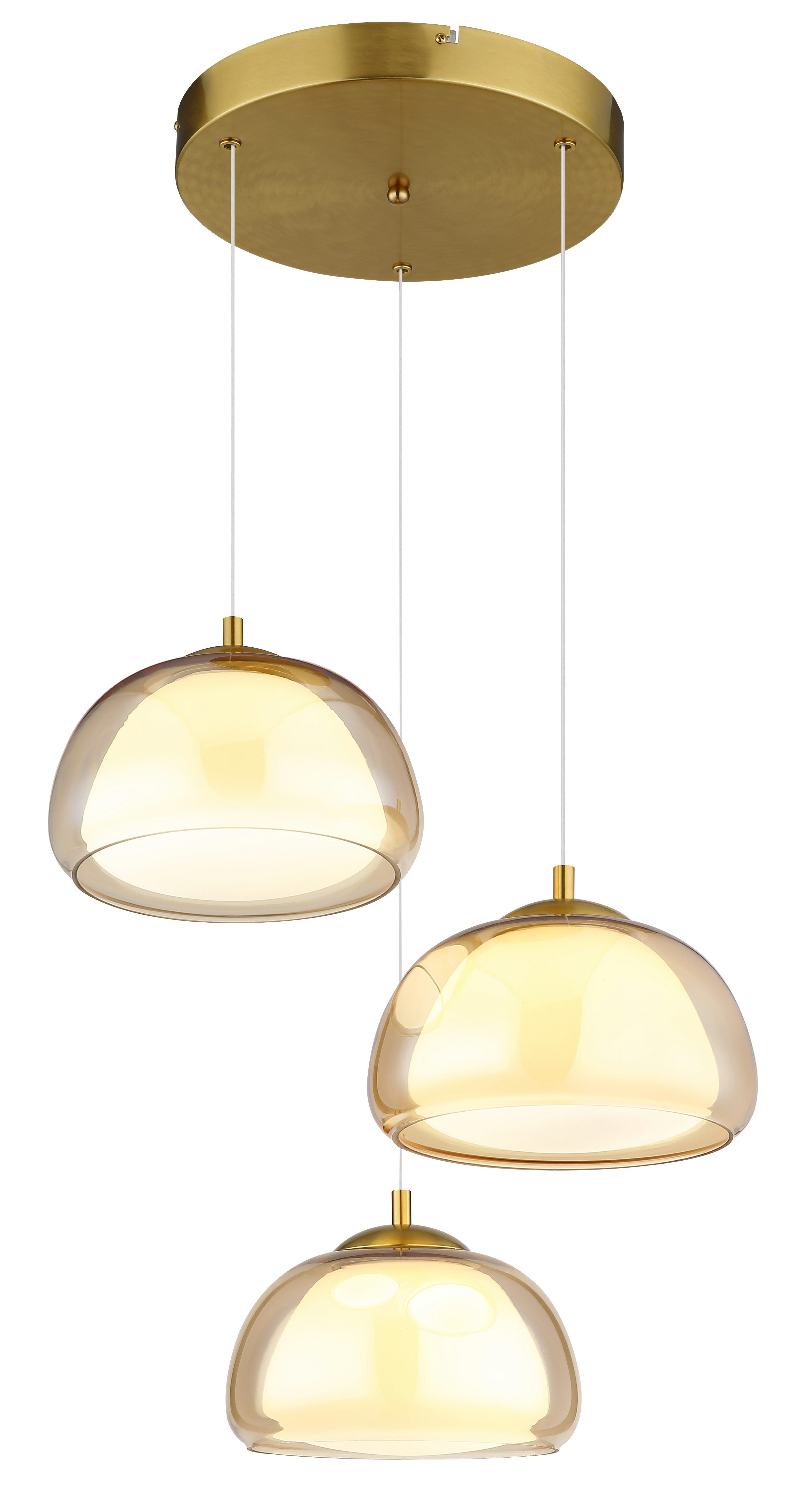 GLOBO LIGHTING Hängeleuchte AVILA, LED fest integriert, Hängeleuchte mit Fernbedienung, dimmbar