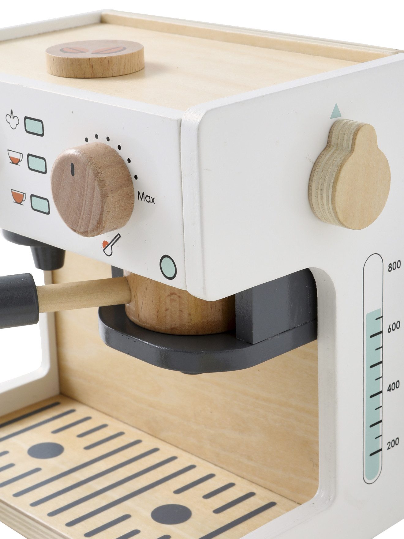 vertbaudet Spielküche Kinder Kaffee- und Teemaschine aus Holz FSC® Holz