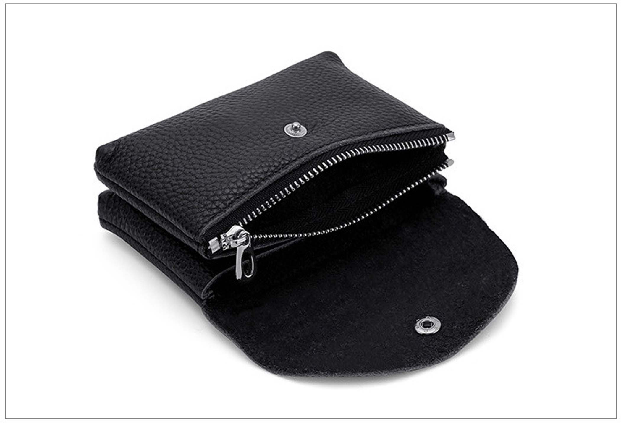 Coonoor Mini Geldbörse Weichem Mini Geldtasche Damen mit Mehreren Fächern – Bild 5 von 5