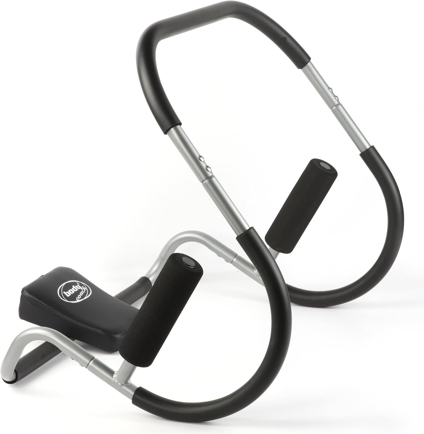 body coach AB-Roller Bauchmuskeltrainer Bauchwegtrainer Sit-Up Gerät Bauchweg (Spar-Set, 1-St), ergonomisch geformt und gepolstert