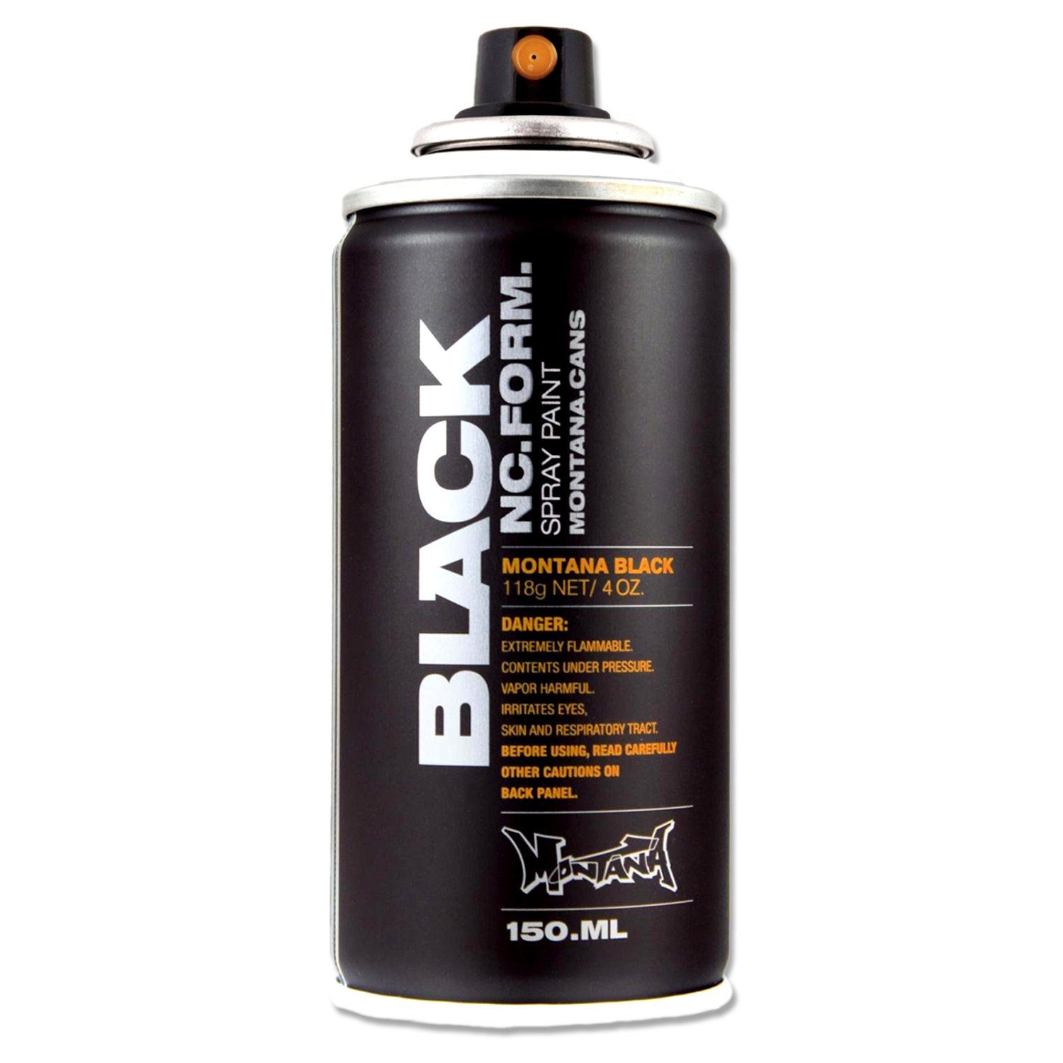 Sprühfarbe BLACK 150ml (Farbauswahl) Cans Montana Montana White Mini Cans