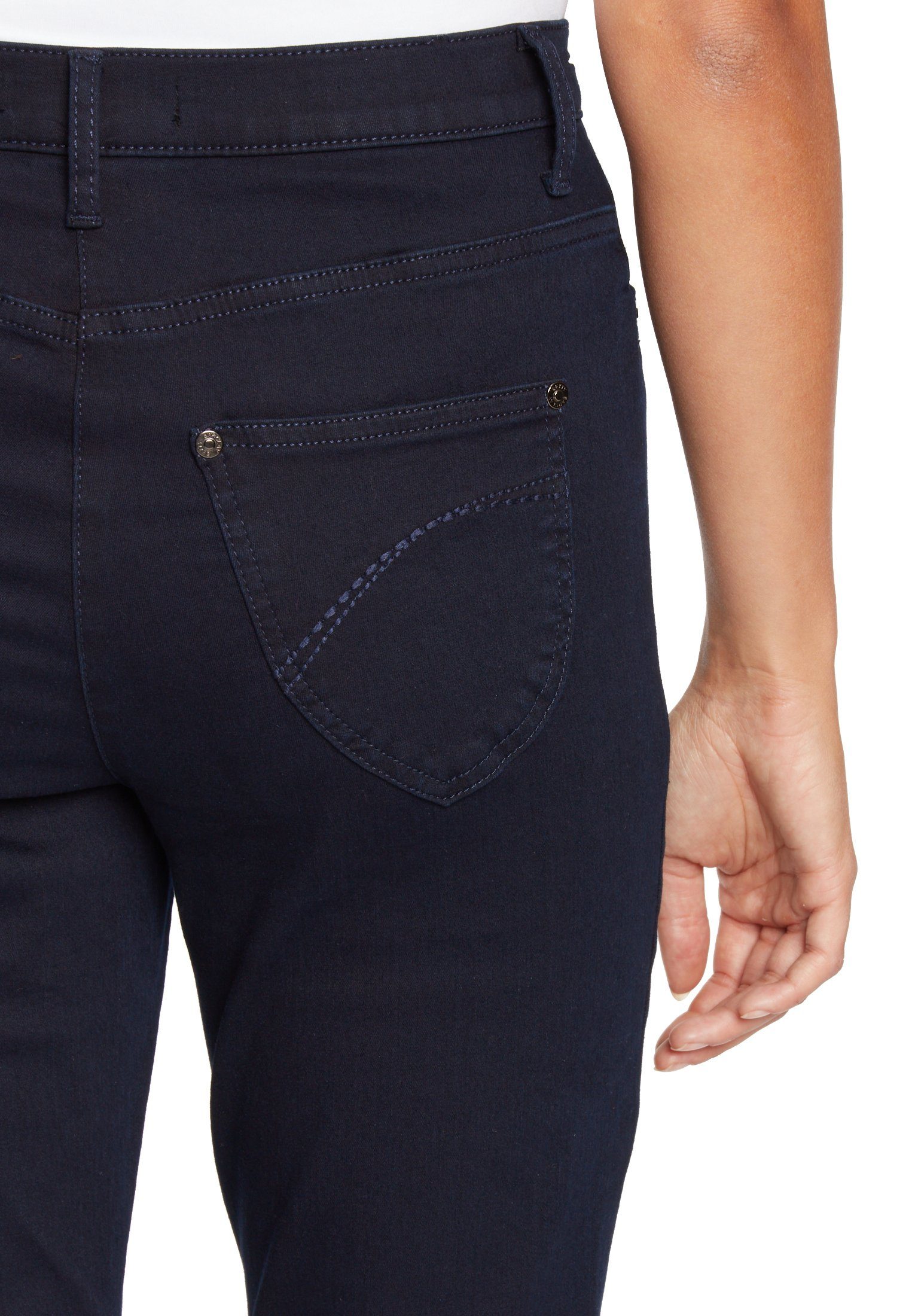 Regular-fit-Jeans Dark Blue Barclay mit Betty Bund hohem Denim