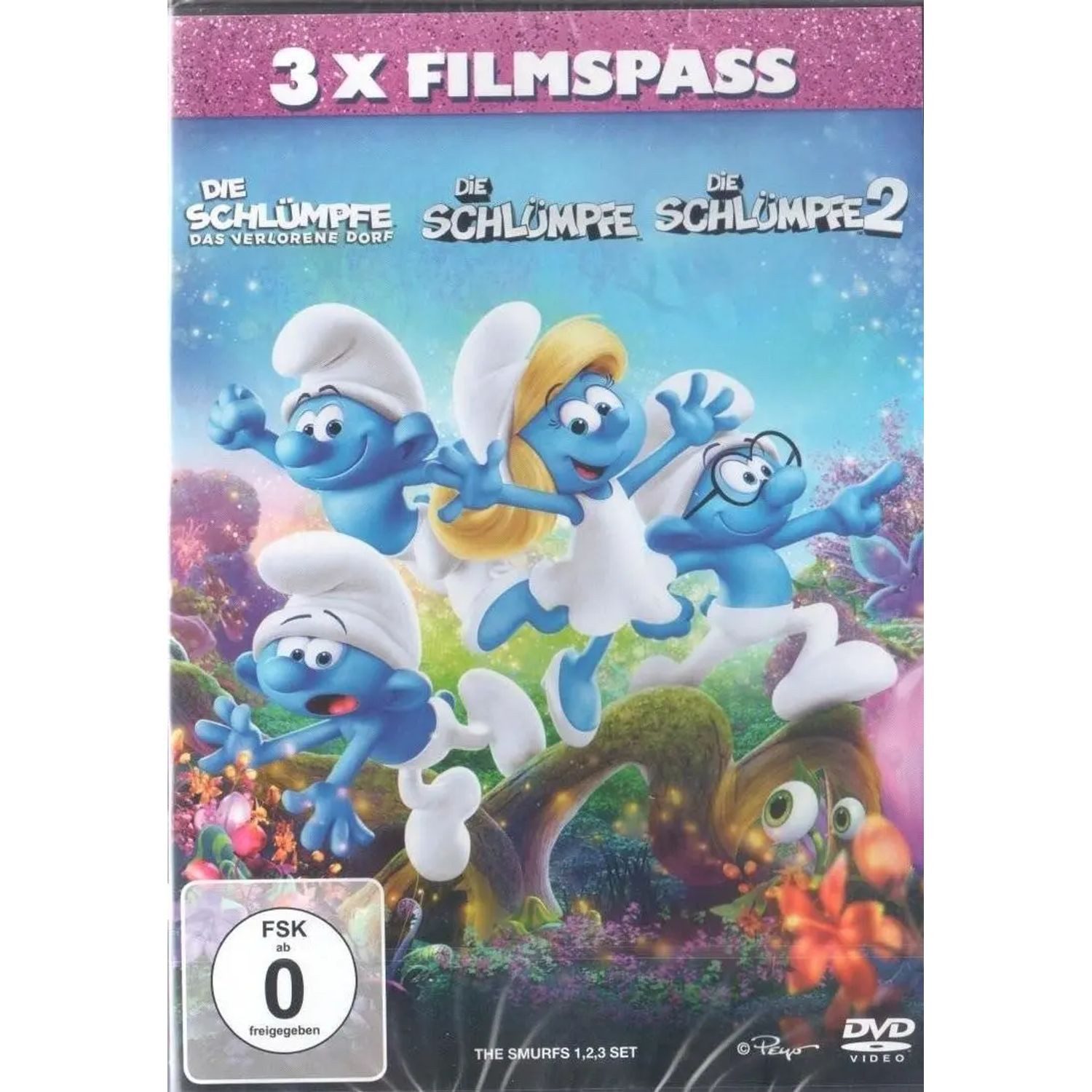 DVD Die Schlümpfe 1 + 2 + Das verlorene Dorf