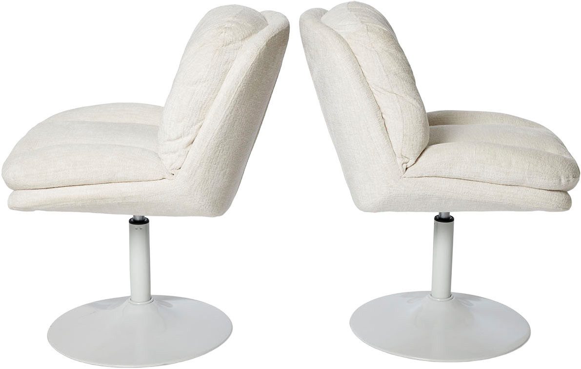 Jahnke Schalenstuhl KISS TWIST DUO, 2er Set, drehbar, gepolstert, Metallgestell, B:50,5xT:62xH:80 cm