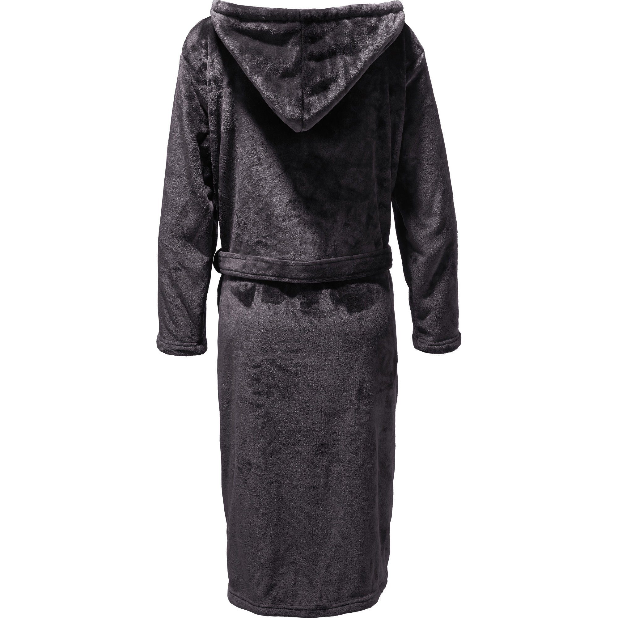 REDBEST Bademantel Unisex-Bademantel "Perris" mit Kapuze, Langform, Fleece, günstig online kaufen