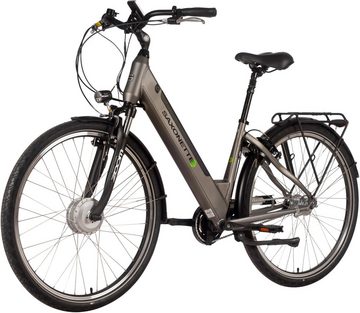 SAXONETTE E-Bike Comfort Plus 4.0, 7 Gang Shimano, Nabenschaltung, Frontmotor, 418 Wh Akku, E-Bike Citybike mit Rücktrittbremse, vollintegrierter Akku