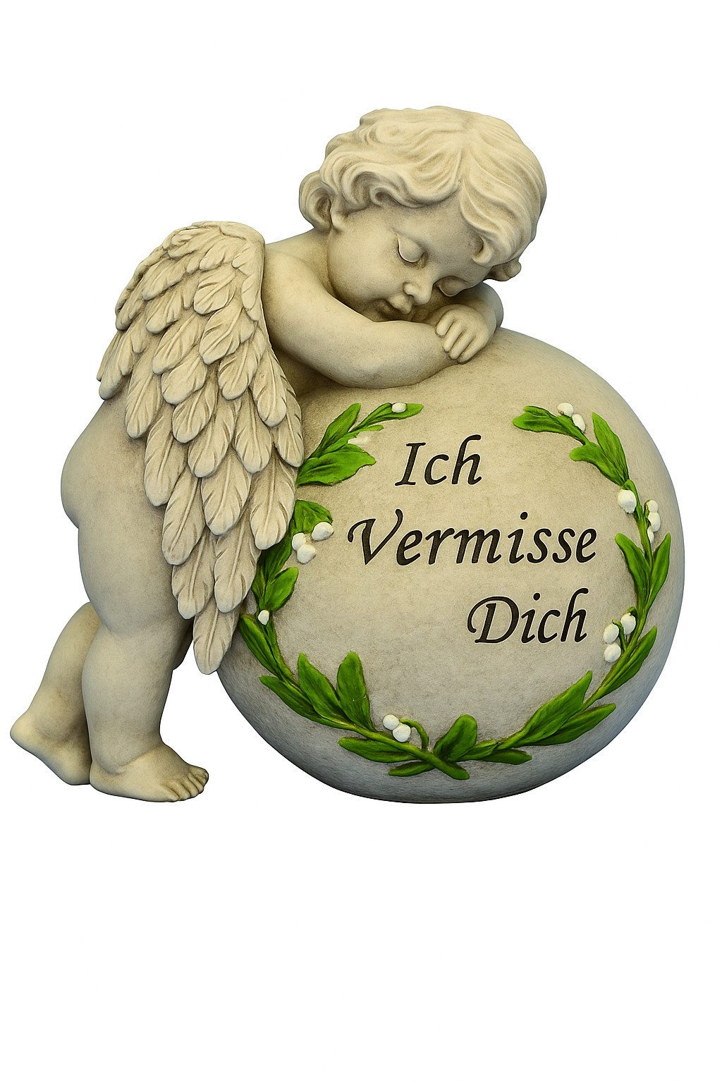 MF Gartenfigur Engel auf Kugel Ich günstig online kaufen