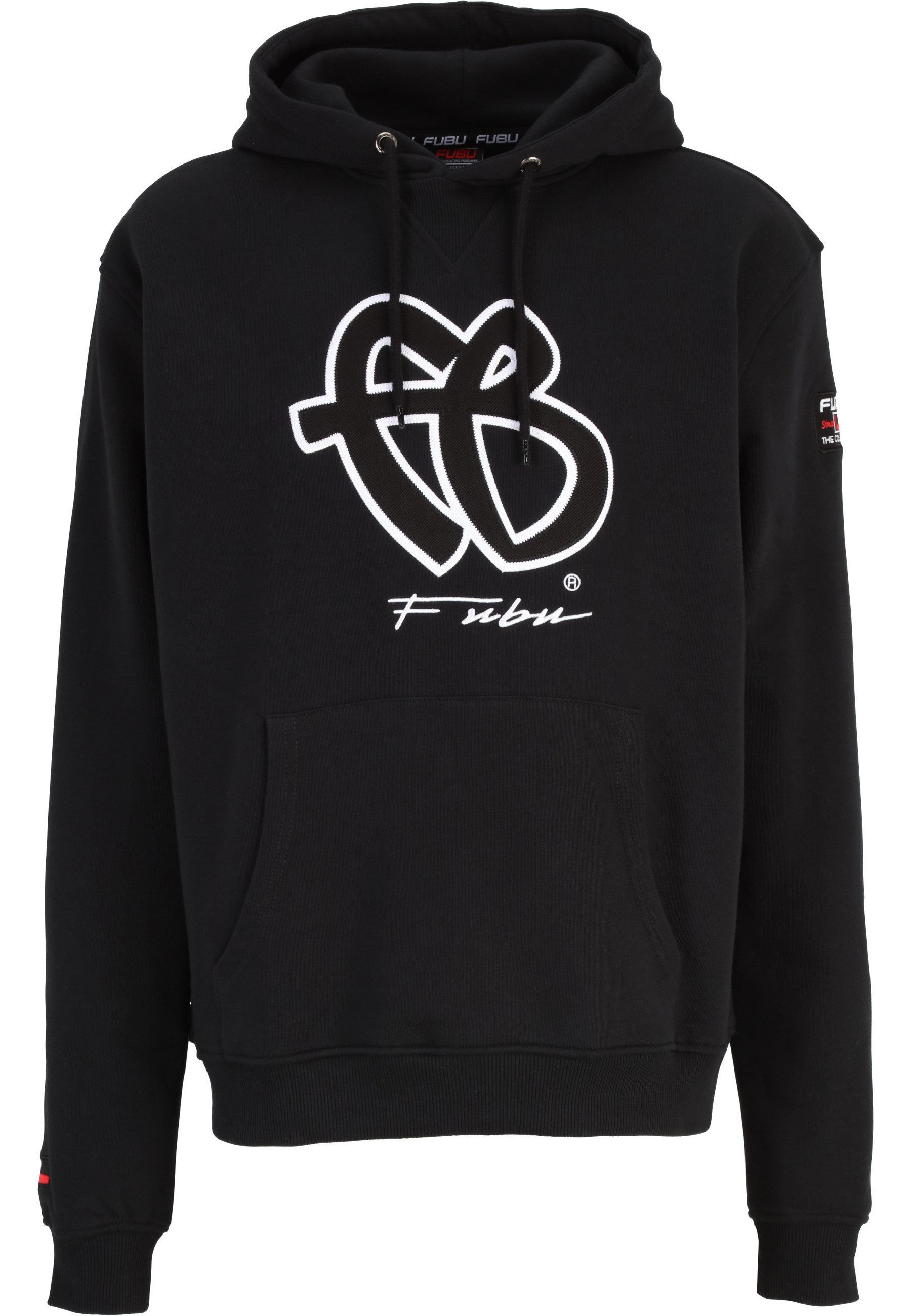 Fubu Kapuzensweatshirt Fubu FBMQ12110BLK Fubu Classic Hooded Sweatshirt (1-tlg)