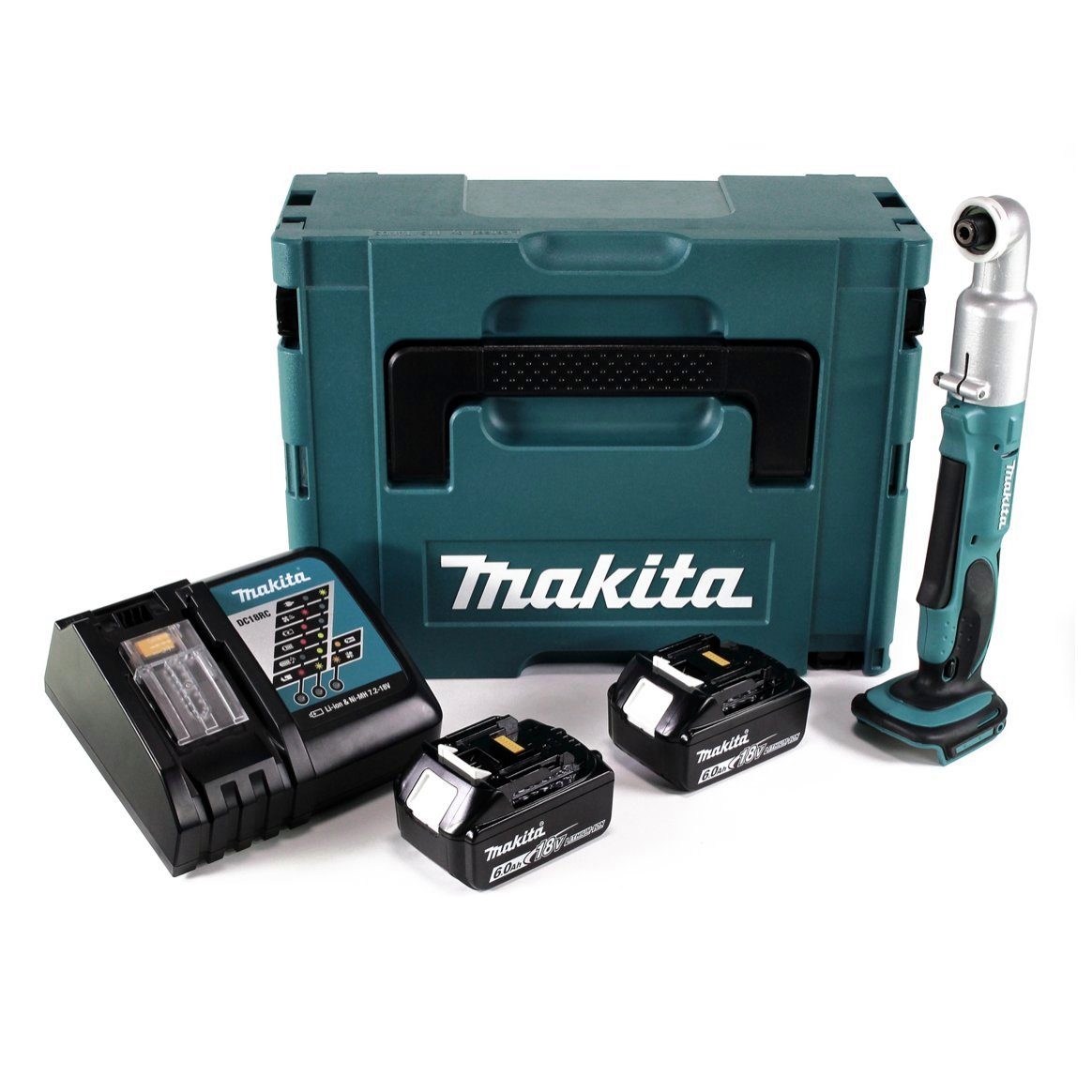 Thumbnail - Makita Akku-Schlagschrauber DTL 061 RGJ Akku Winkelschlagschrauber 18V 1/4" 60Nm + 2x Akku 6,0Ah