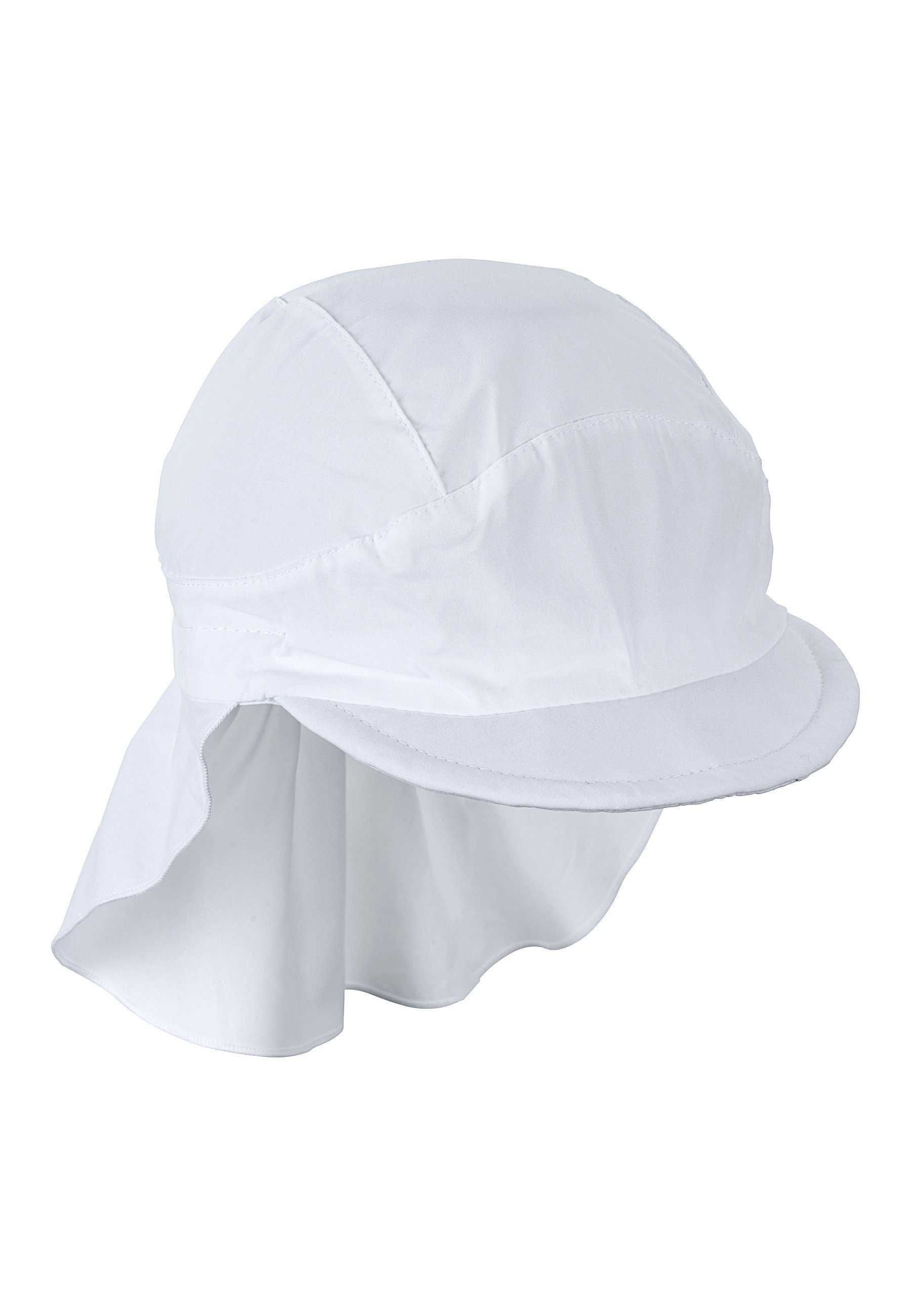 Sterntaler® Schirmmütze UV-Schutz 50+ Schirmmütze mit Nackenschutz Basic (1-St) Kindermütze mit Schirm aus UV-Popeline unifarben – Bild 3 von 5