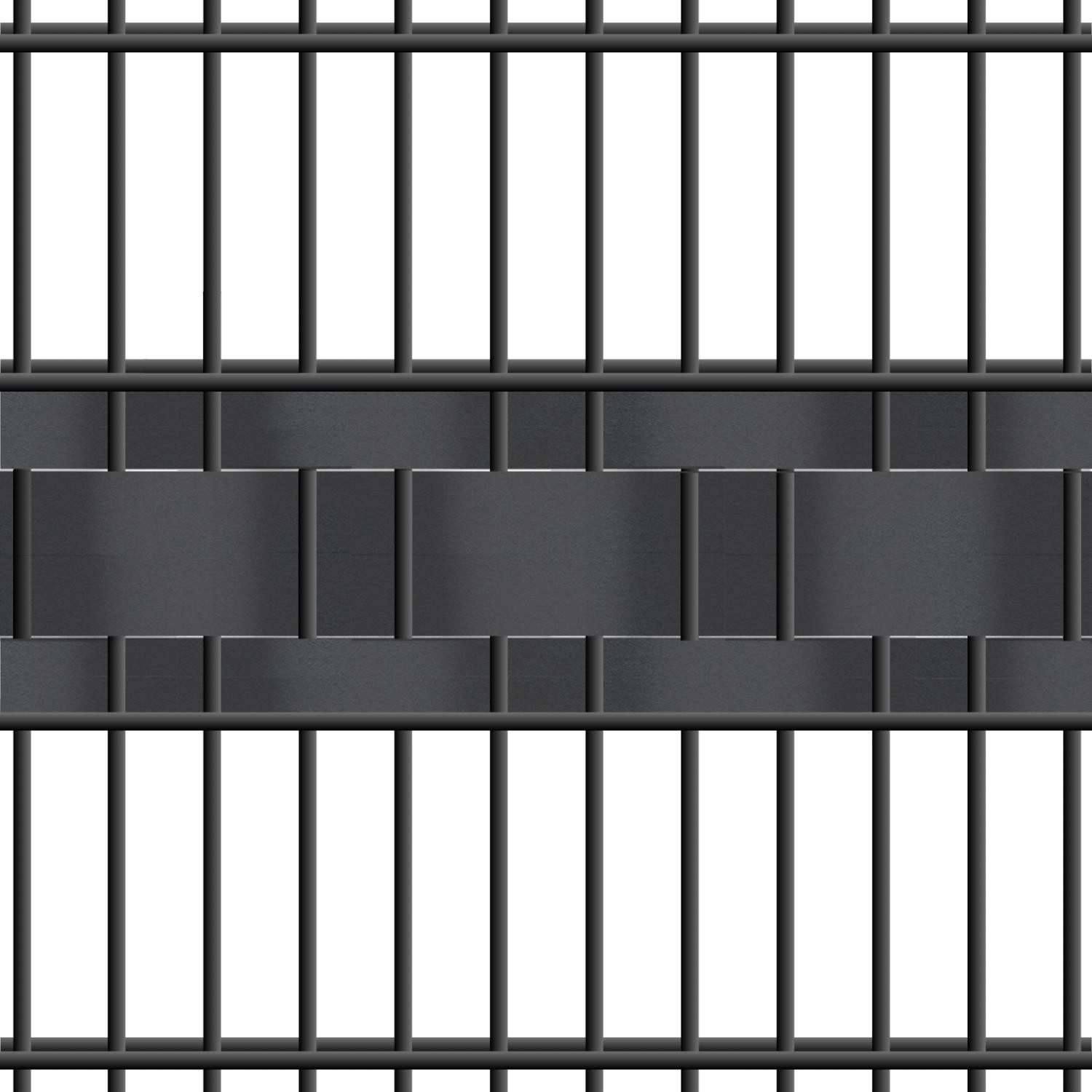 zaunzu Sichtschutzstreifen Premium Akzentstreifen Set DUO Enzianblau 2,55m, (1x Einzelstreifen, (Ein Einzelstreifen besteht aus 3 Akzentstreifen), 5 Jahre garantierte Farbechtheit