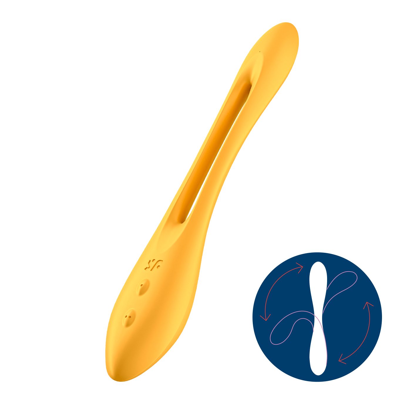 Satisfyer Klitoris-Stimulator Satisfyer wasserdicht gelb - Multifunktionen Joy' Vibrator (IPX7) 'Elastic