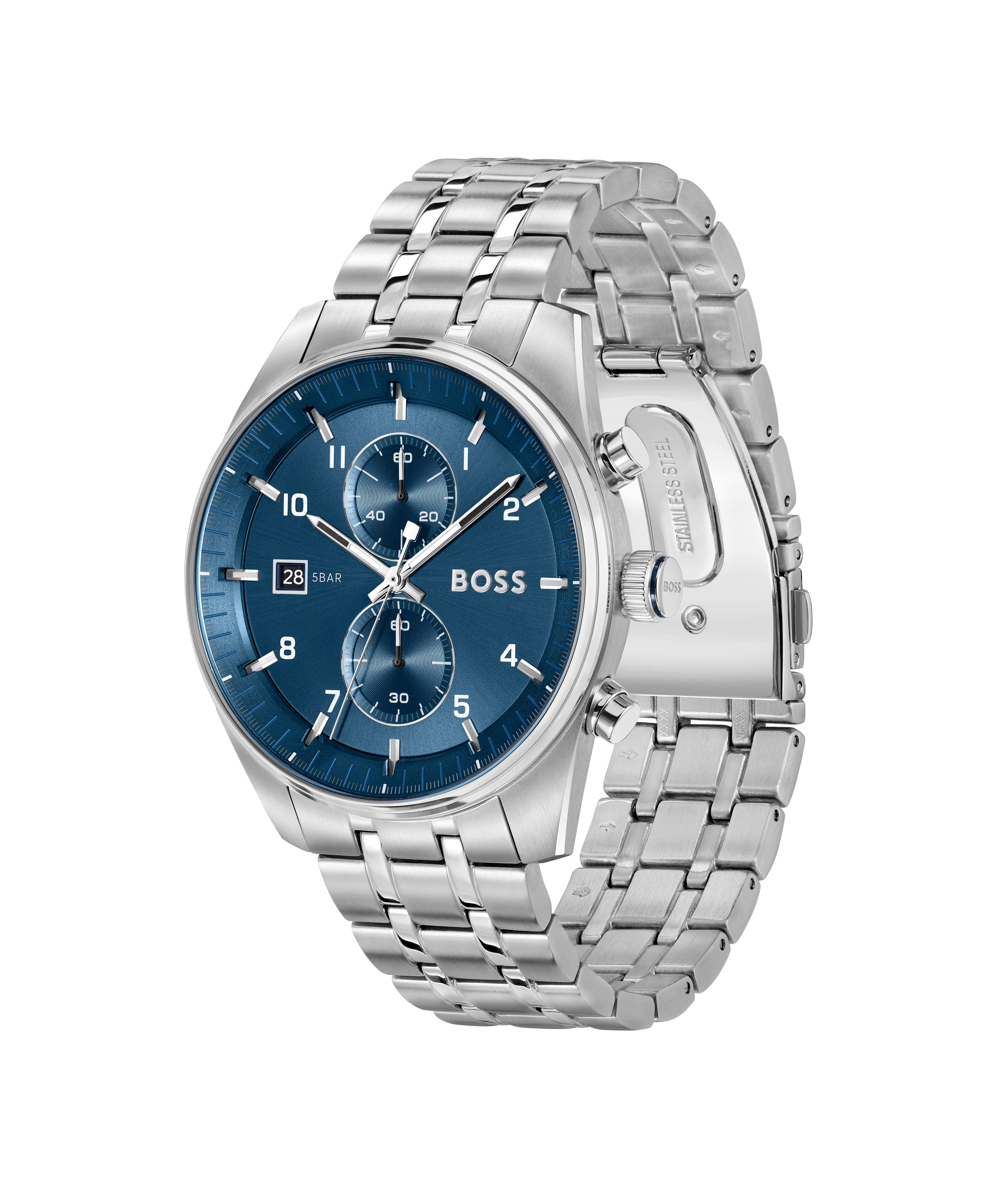 BOSS Chronograph SKYTRAVELLER 1514216, Quarzuhr, Armbanduhr, Herrenuhr, Ede günstig online kaufen