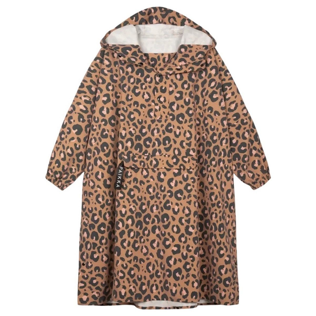 PAIKKA Regenjacke Poncho für Zweibeiner leo