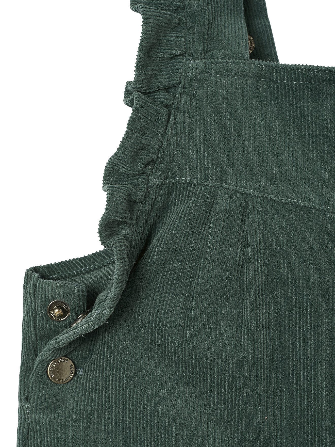 vertbaudet Jumpsuit Mädchen Baby Cord-Latzhose mit Volants