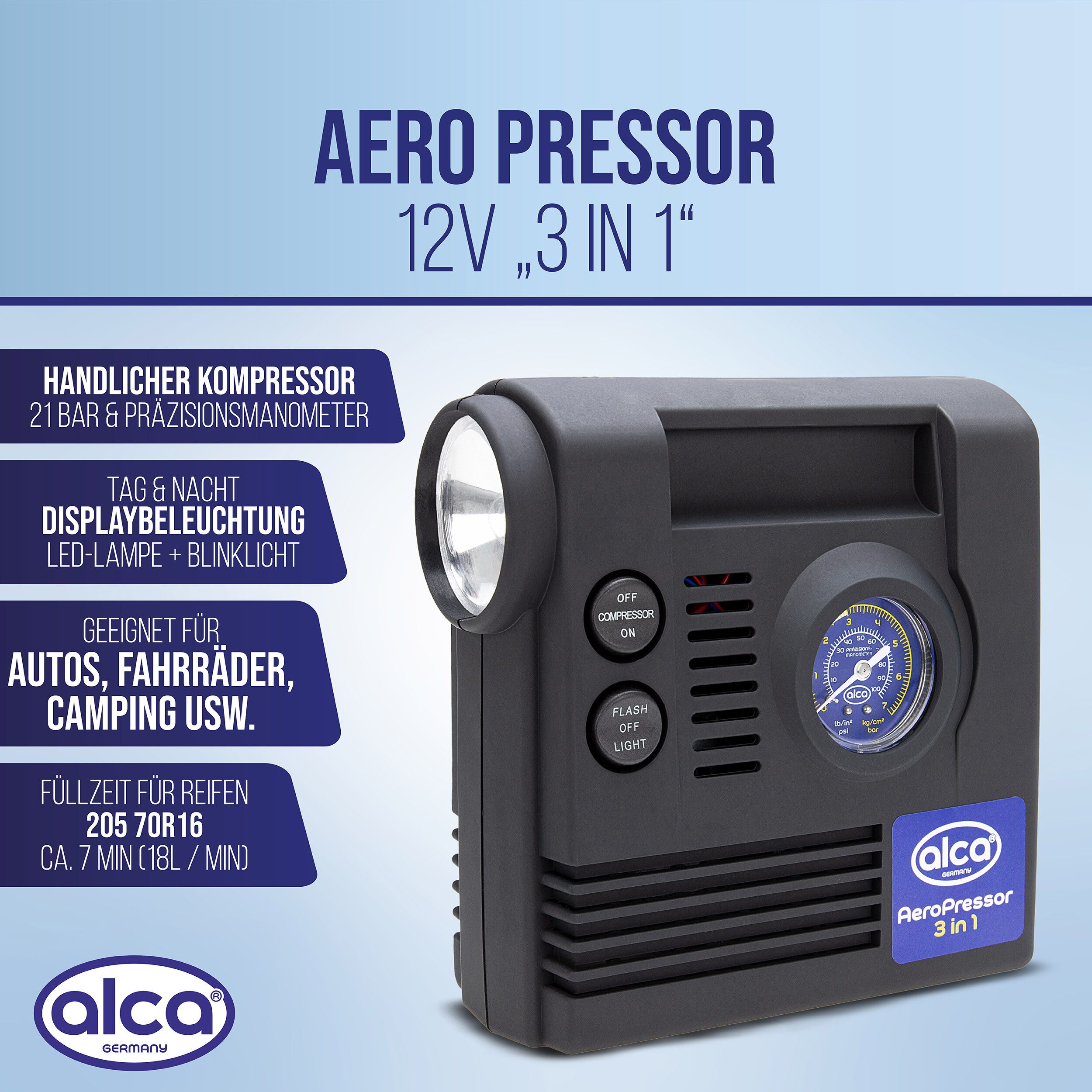 alca Kompressor Auto Kompressor mini 3in1 günstig online kaufen