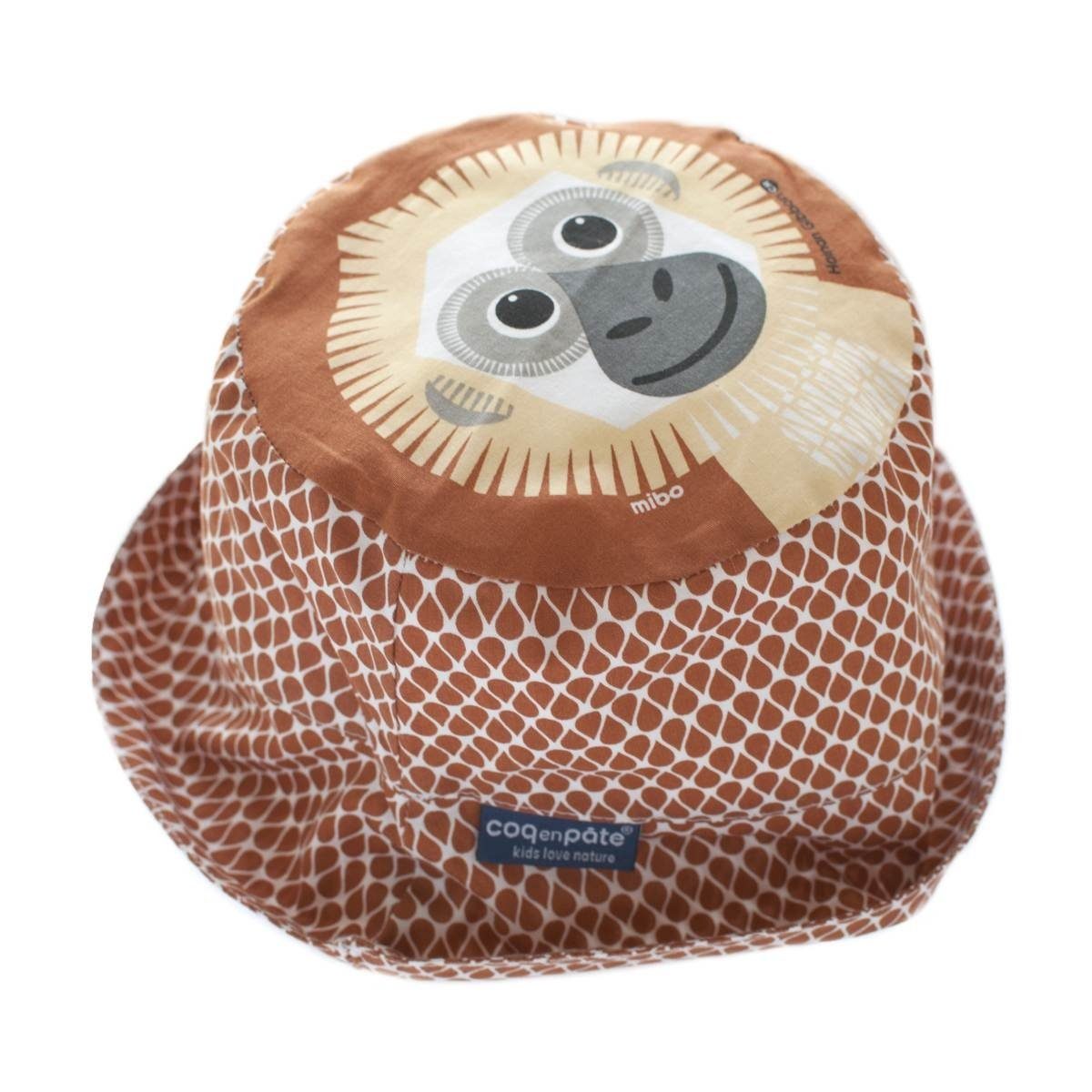 COQ Größe: EN Gibbon Sonnenhut und Mustern Tiermotiven - PATE Kinder-Hut Farbenfroher S mit Sonnenschutz