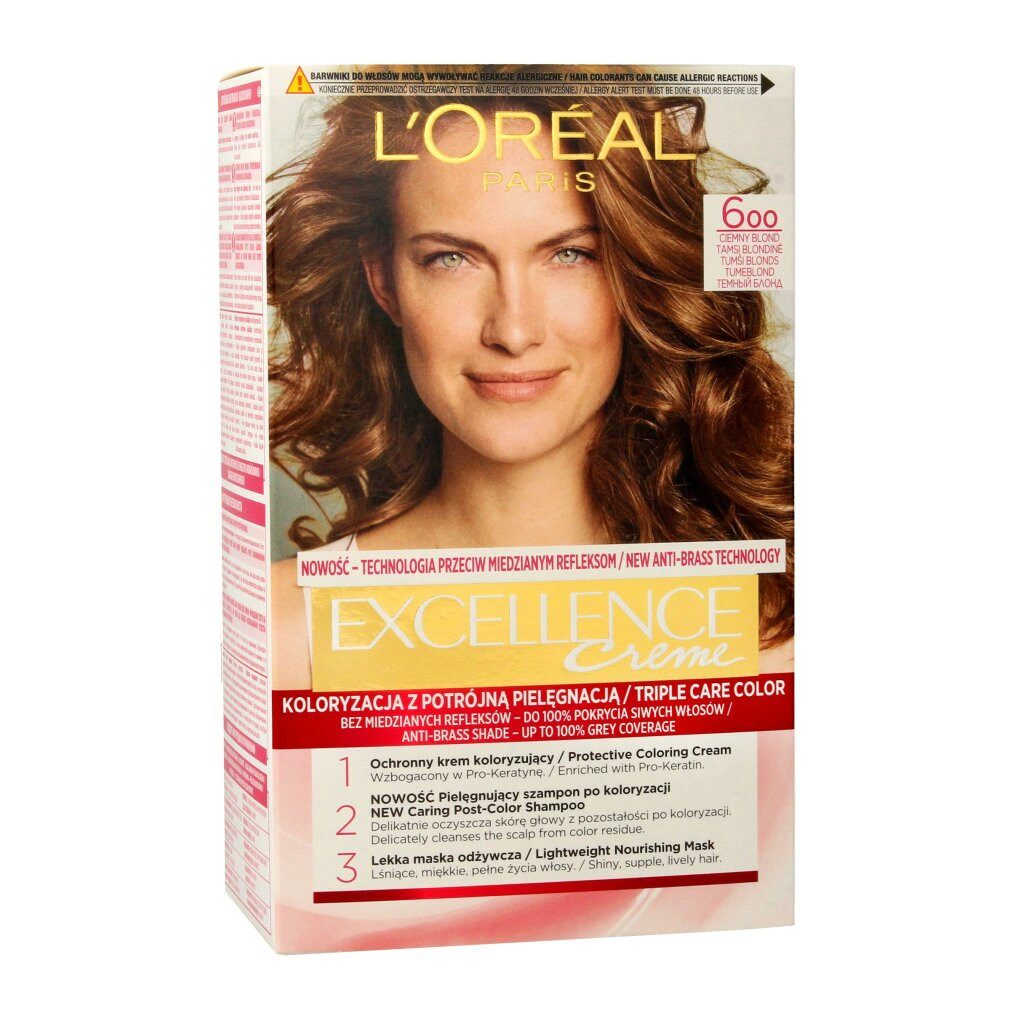 L'Oreal Deutschland Haarstyling-Liquid Excellence Creme Farbe Creme 6 Dunkelblond 1op.