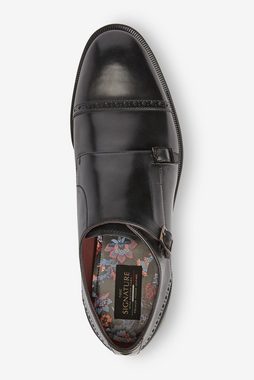 Next Signature Monkstrap-Schuhe aus Leder mit 2 Riemen Slipper (1-tlg)
