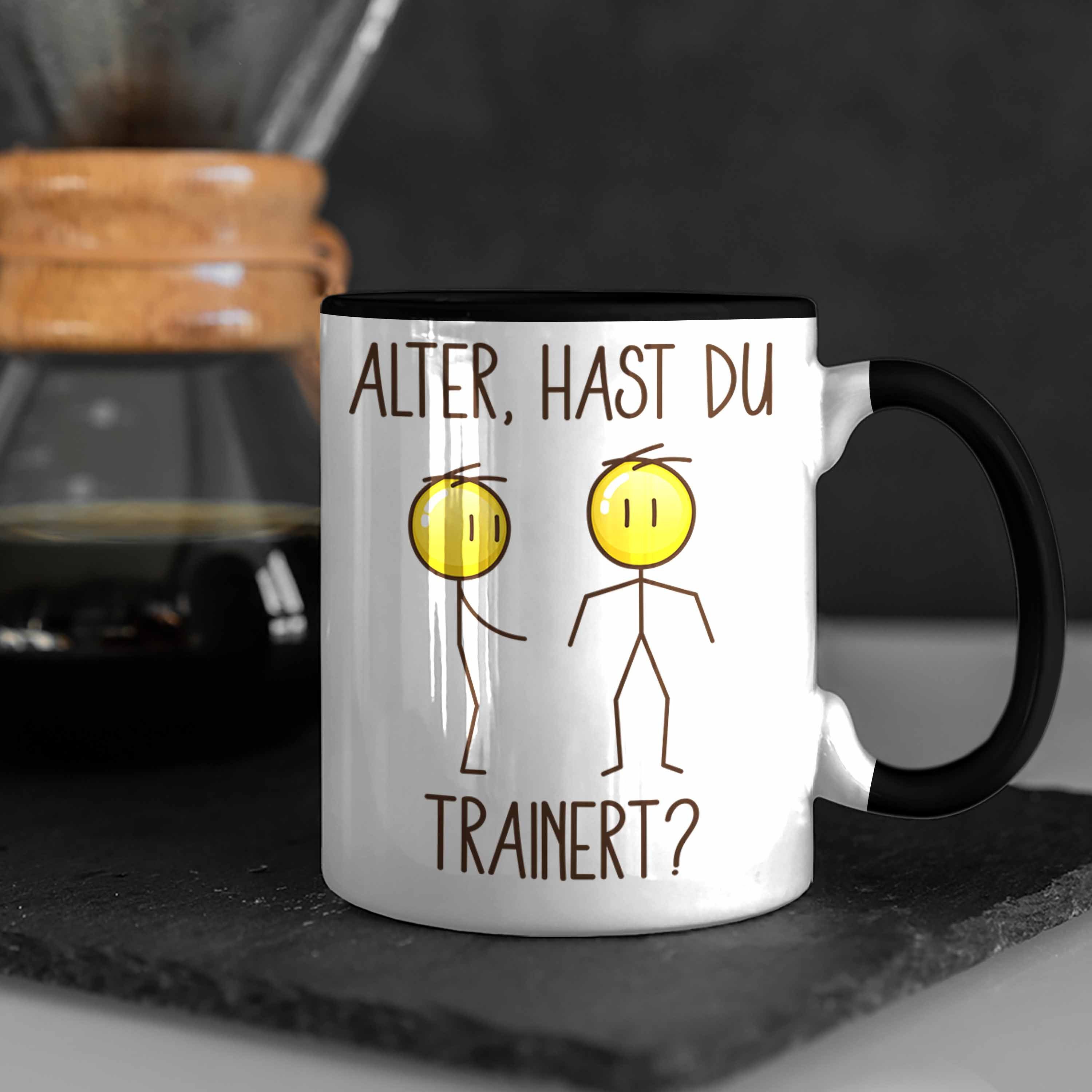 Du Schwarz Humor Trendation Tasse Geschenk Bodybuilder Trainiert Fitness Geschenk Hast Tasse Lustiges Trendation -